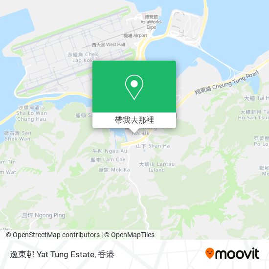 逸東邨 Yat Tung Estate地圖