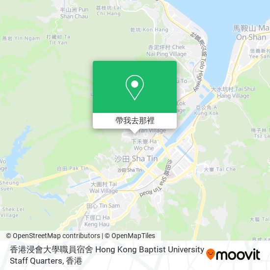 香港浸會大學職員宿舍 Hong Kong Baptist University Staff Quarters地圖