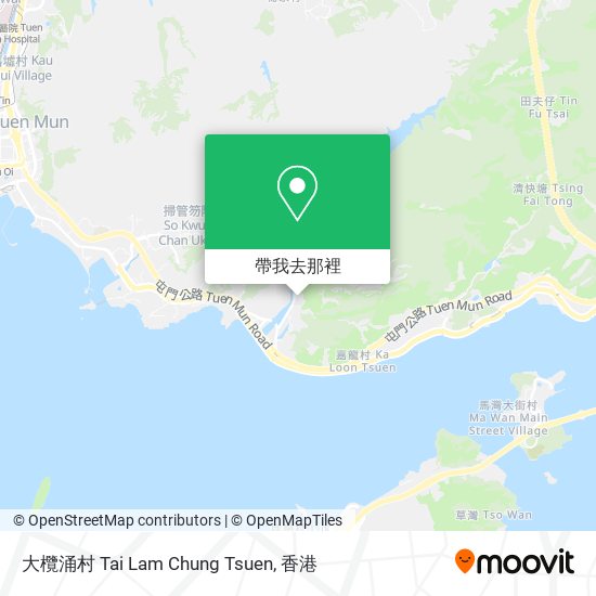 大欖涌村 Tai Lam Chung Tsuen地圖