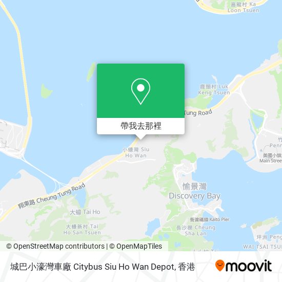 城巴小濠灣車廠 Citybus Siu Ho Wan Depot地圖