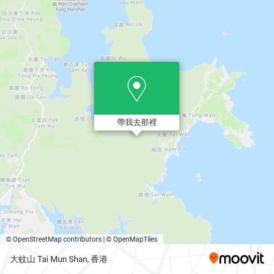 大蚊山 Tai Mun Shan地圖