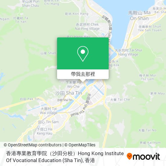 香港專業教育學院（沙田分校）Hong Kong Institute Of Vocational Education (Sha Tin)地圖