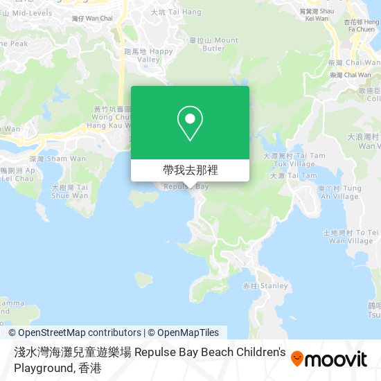 淺水灣海灘兒童遊樂場 Repulse Bay Beach Children's Playground地圖