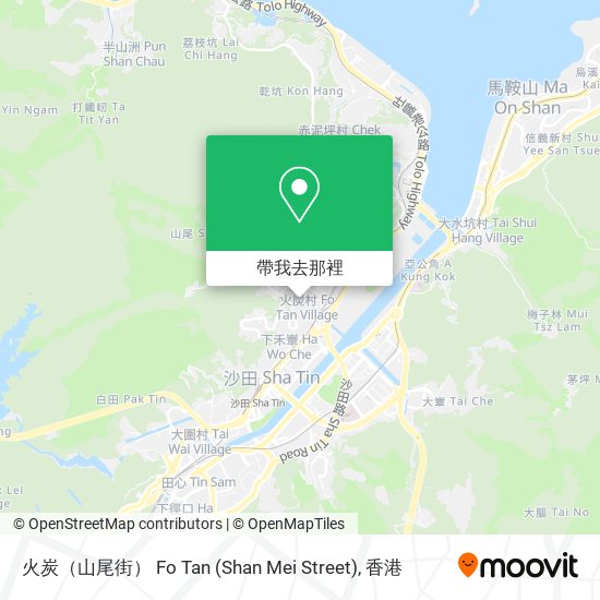 火炭（山尾街） Fo Tan (Shan Mei Street)地圖
