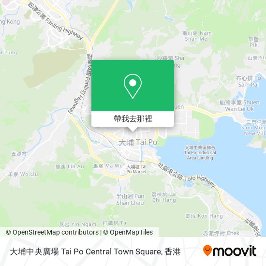 大埔中央廣場 Tai Po Central Town Square地圖