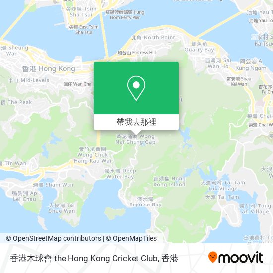 香港木球會 the Hong Kong Cricket Club地圖