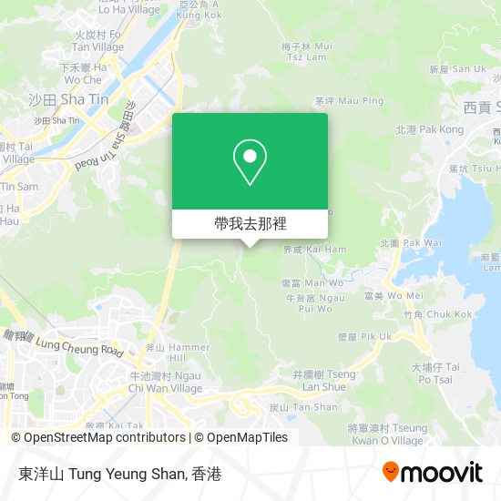 東洋山 Tung Yeung Shan地圖