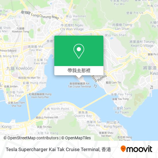 Tesla Supercharger Kai Tak Cruise Terminal地圖