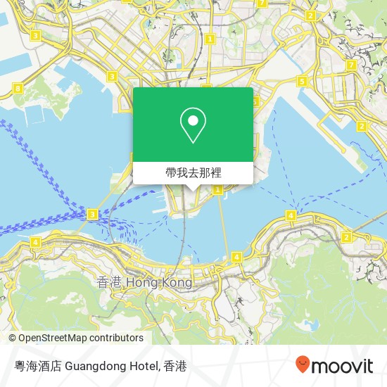 粵海酒店 Guangdong Hotel地圖
