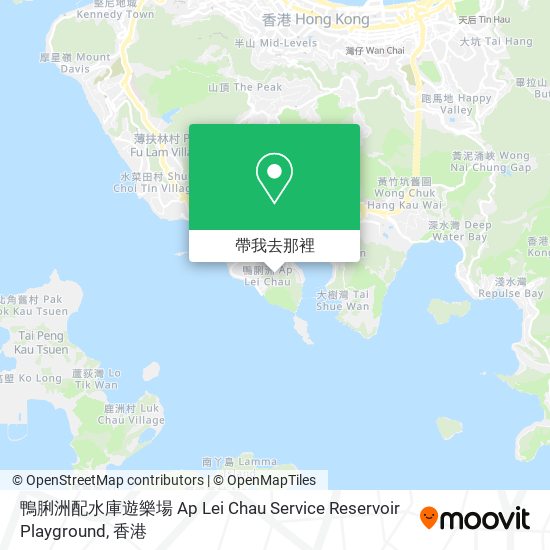 鴨脷洲配水庫遊樂場 Ap Lei Chau Service Reservoir Playground地圖