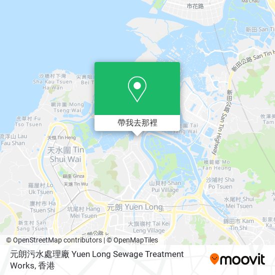 元朗污水處理廠 Yuen Long Sewage Treatment Works地圖