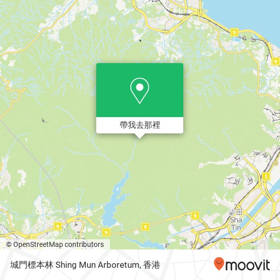 城門標本林 Shing Mun Arboretum地圖