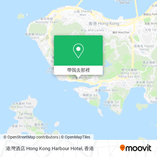 港灣酒店 Hong Kong Harbour Hotel地圖