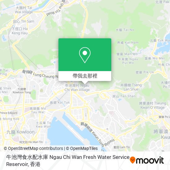 牛池灣食水配水庫 Ngau Chi Wan Fresh Water Service Reservoir地圖
