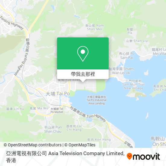 亞洲電視有限公司 Asia Television Company Limited地圖