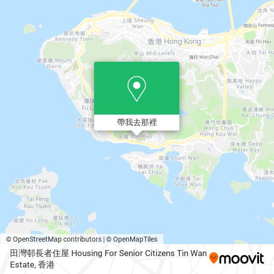田灣邨長者住屋 Housing For Senior Citizens Tin Wan Estate地圖