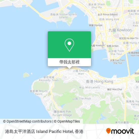 港島太平洋酒店 Island Pacific Hotel地圖