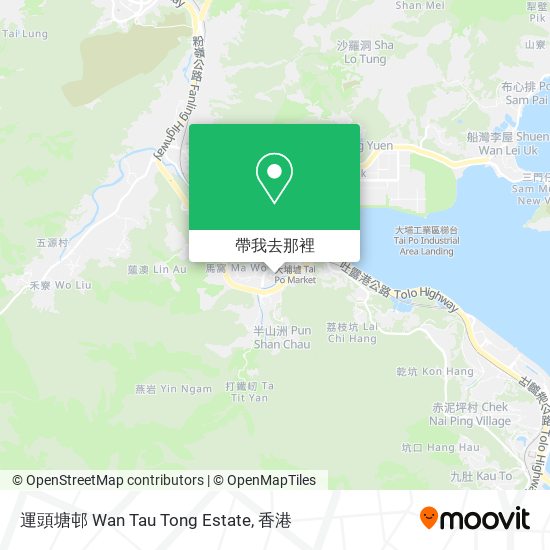 運頭塘邨 Wan Tau Tong Estate地圖