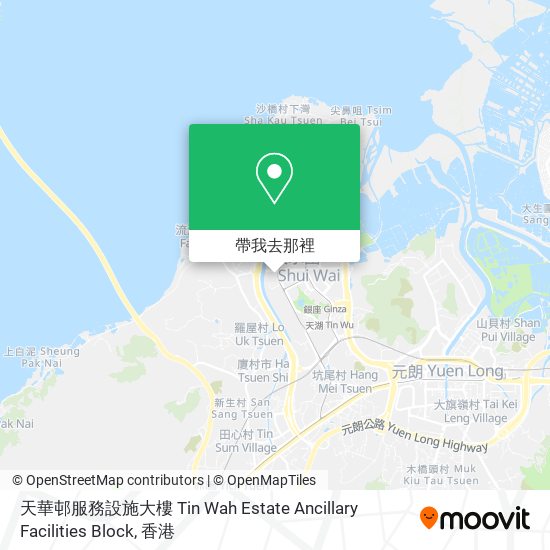 天華邨服務設施大樓 Tin Wah Estate Ancillary Facilities Block地圖