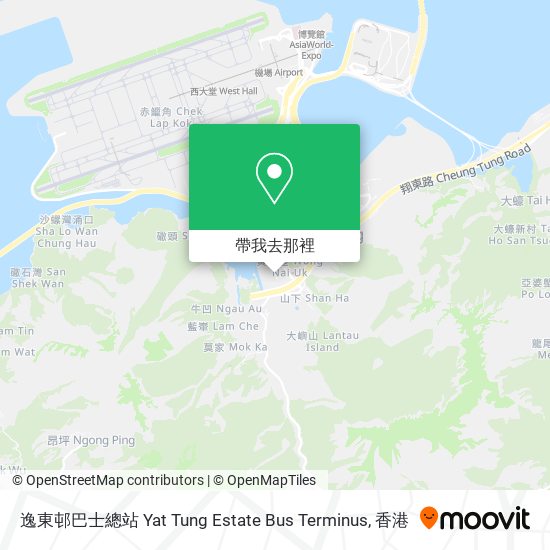 逸東邨巴士總站 Yat Tung Estate Bus Terminus地圖