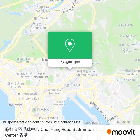 彩虹道羽毛球中心 Choi Hung Road Badminton Center地圖