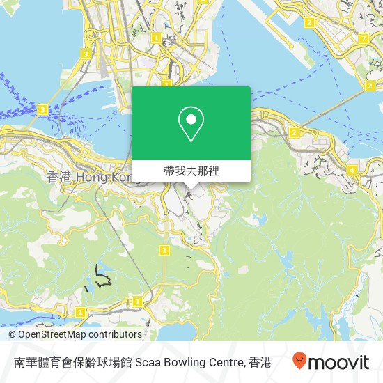 南華體育會保齡球場館 Scaa Bowling Centre地圖