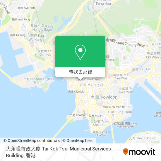 大角咀市政大廈 Tai Kok Tsui Municipal Services Building地圖