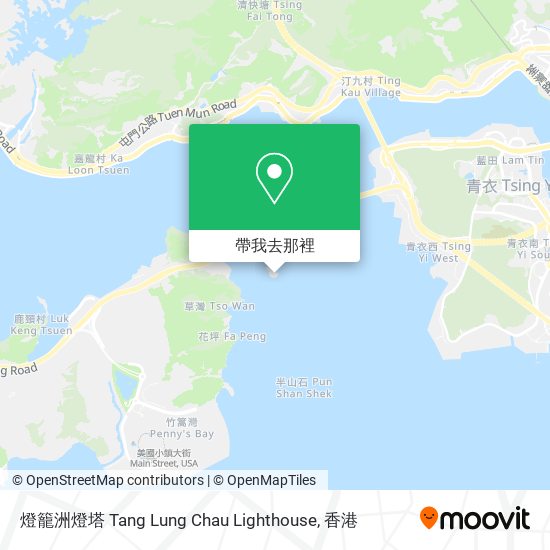 燈籠洲燈塔 Tang Lung Chau Lighthouse地圖