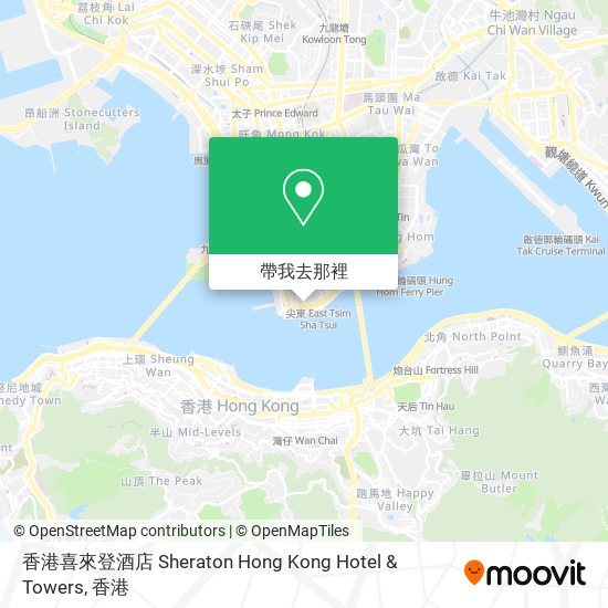 香港喜來登酒店 Sheraton Hong Kong Hotel & Towers地圖