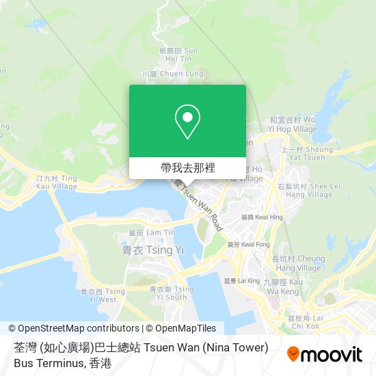 荃灣 (如心廣場)巴士總站 Tsuen Wan (Nina Tower) Bus Terminus地圖