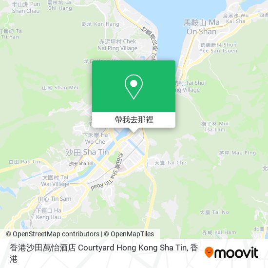 香港沙田萬怡酒店 Courtyard Hong Kong Sha Tin地圖