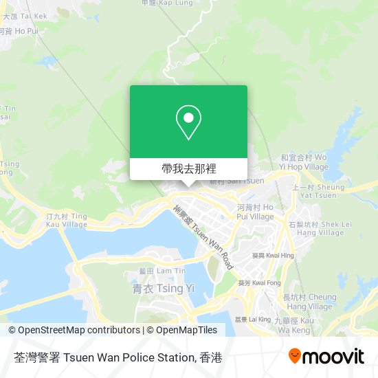 荃灣警署 Tsuen Wan Police Station地圖