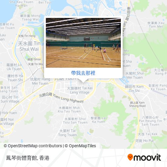 鳳琴街體育館地圖