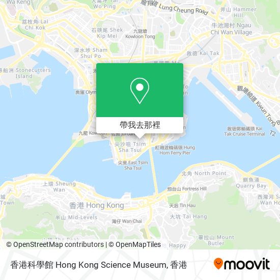 香港科學館 Hong Kong Science Museum地圖