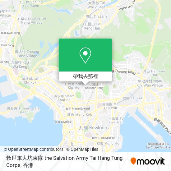 救世軍大坑東隊 the Salvation Army Tai Hang Tung Corps地圖