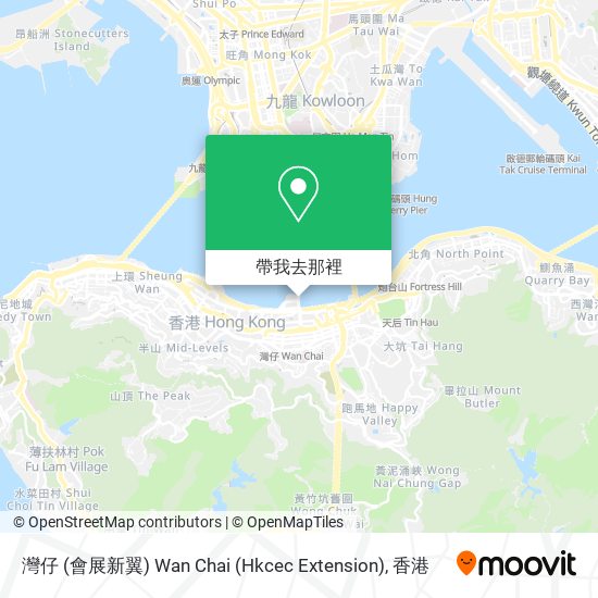 灣仔 (會展新翼) Wan Chai (Hkcec Extension)地圖