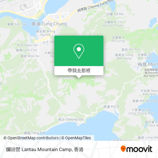 爛頭營 Lantau Mountain Camp地圖