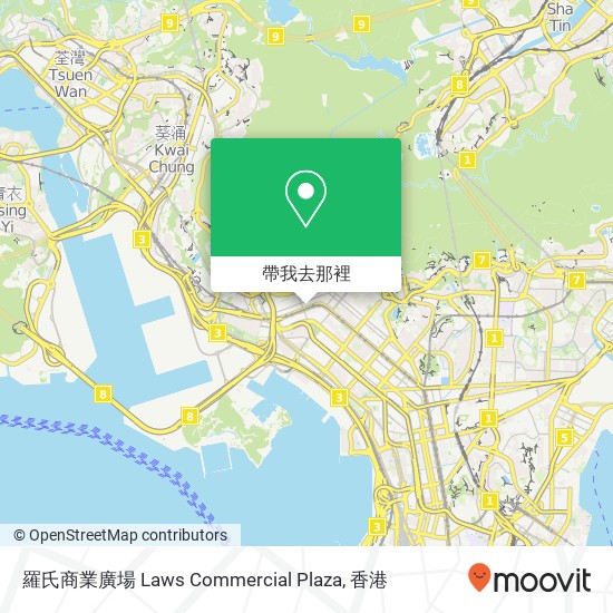 羅氏商業廣場 Laws Commercial Plaza地圖