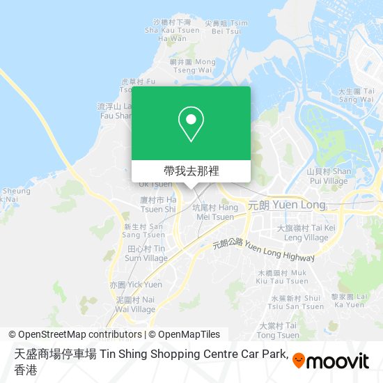 天盛商場停車場 Tin Shing Shopping Centre Car Park地圖