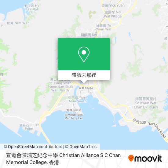 宣道會陳瑞芝紀念中學 Christian Alliance S C Chan Memorial College地圖
