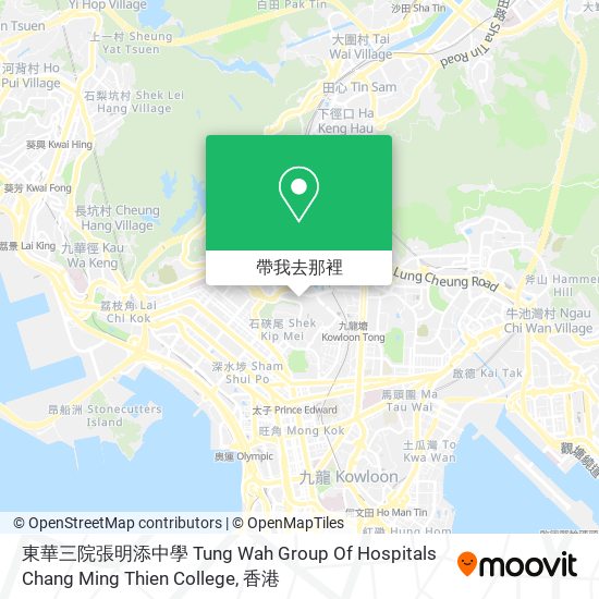 東華三院張明添中學 Tung Wah Group Of Hospitals Chang Ming Thien College地圖