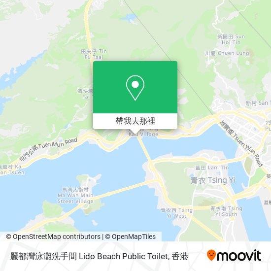 麗都灣泳灘洗手間 Lido Beach Public Toilet地圖