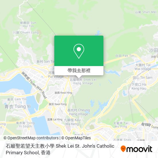 石籬聖若望天主教小學 Shek Lei St. John's Catholic Primary School地圖