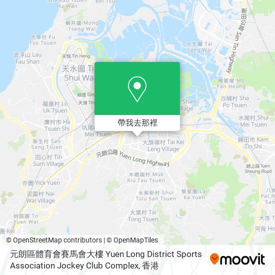 元朗區體育會賽馬會大樓 Yuen Long District Sports Association Jockey Club Complex地圖