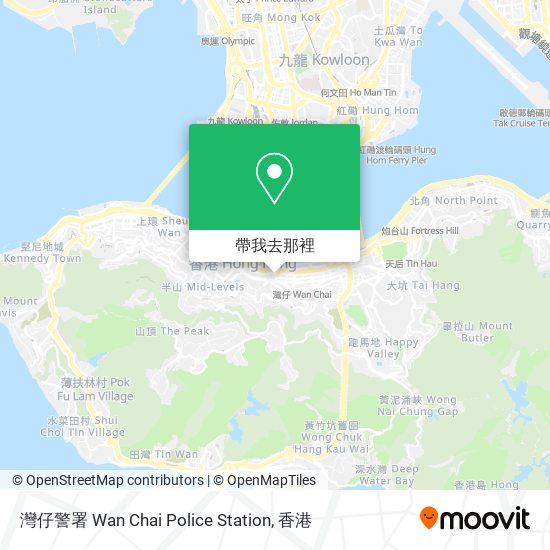 灣仔警署 Wan Chai Police Station地圖