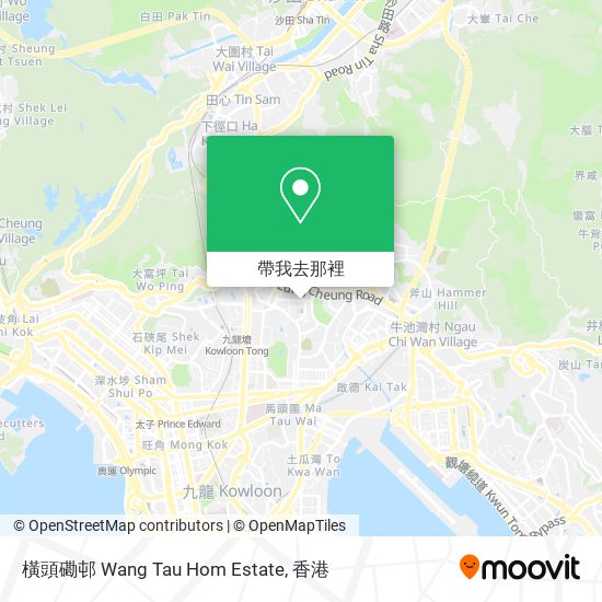 橫頭磡邨 Wang Tau Hom Estate地圖