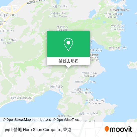 南山營地 Nam Shan Campsite地圖