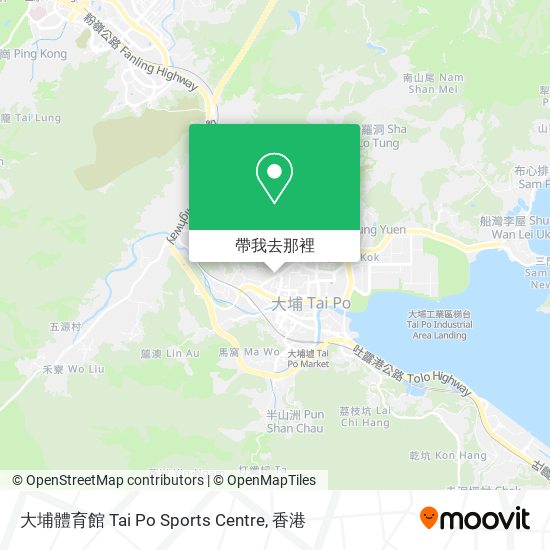 大埔體育館 Tai Po Sports Centre地圖