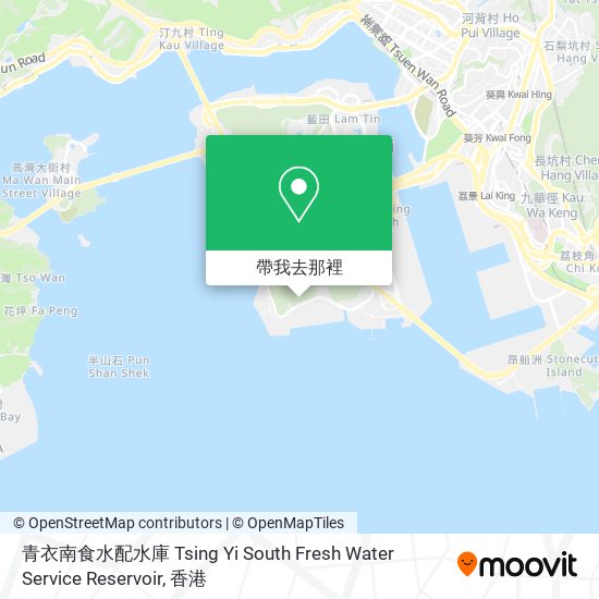 青衣南食水配水庫 Tsing Yi South Fresh Water Service Reservoir地圖