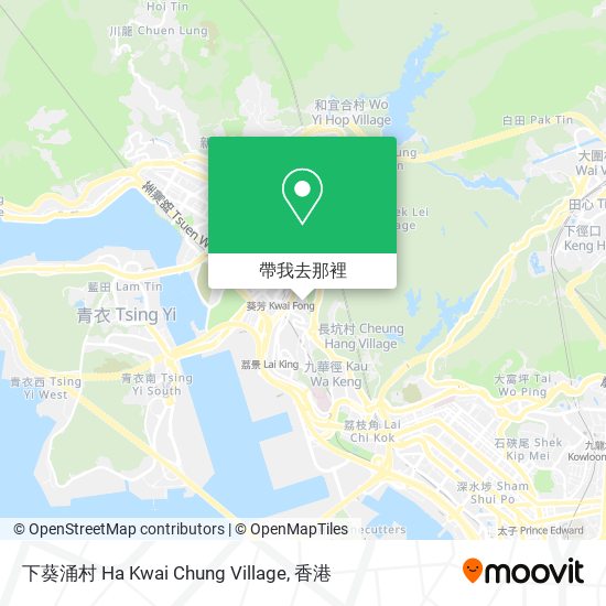 下葵涌村 Ha Kwai Chung Village地圖